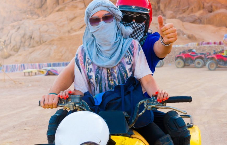 Quad Fahren Wüstentour Sonnenuntergang Hurghada ab El Gouna